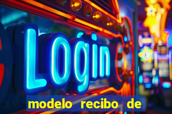 modelo recibo de pagamento word