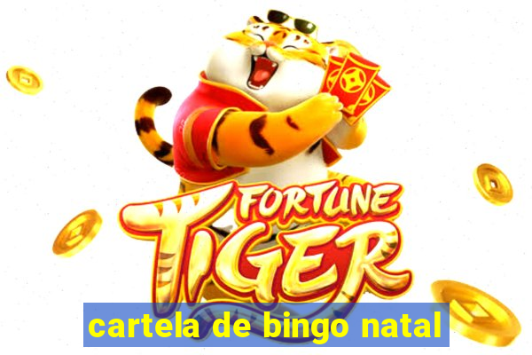 cartela de bingo natal