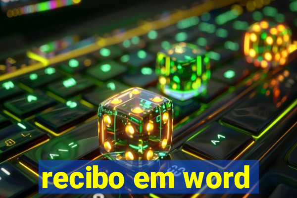 recibo em word